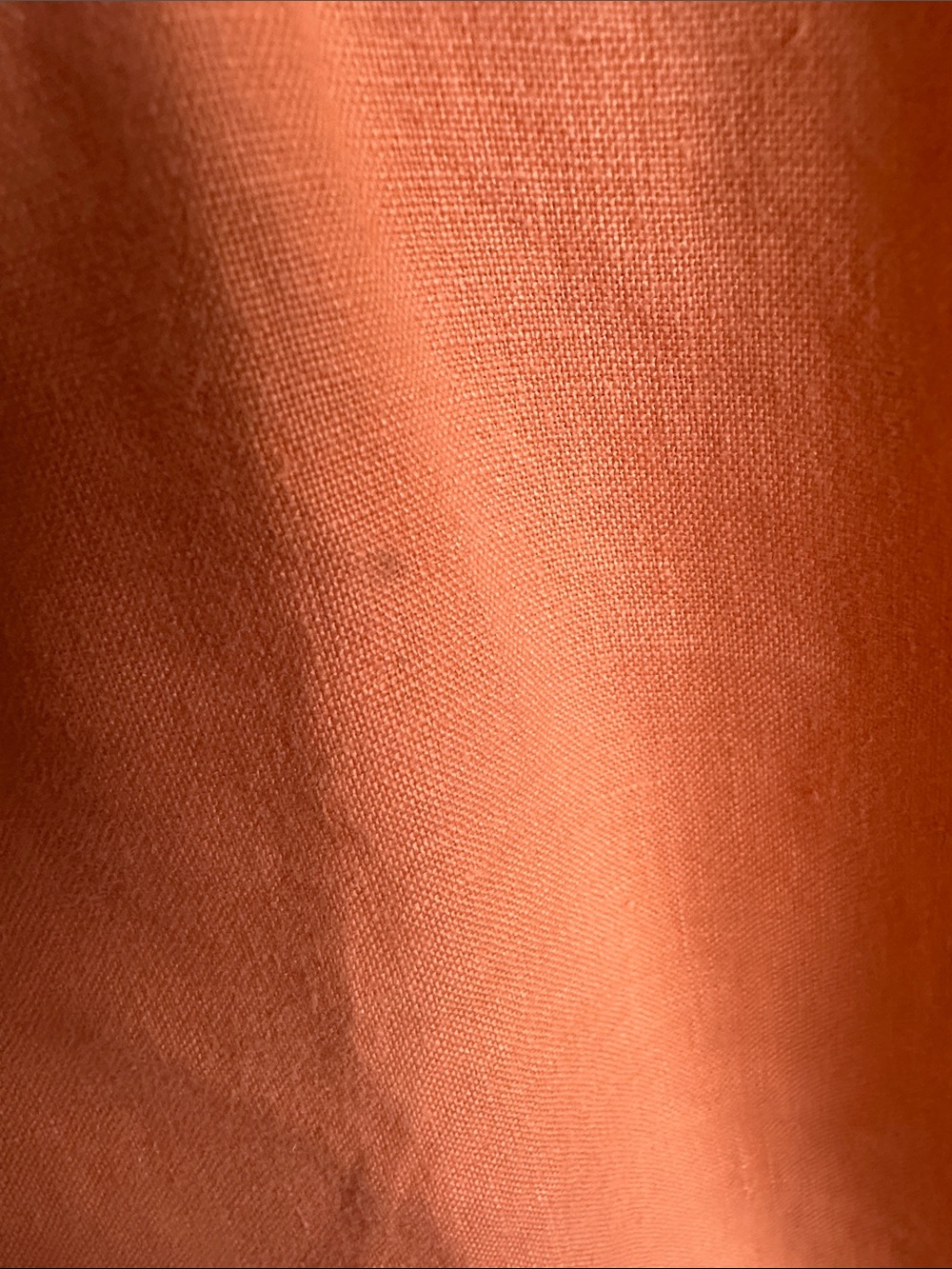 Lauren Ralph Lauren Orange Linen Button-Down Shirt - Picture 6 of 9